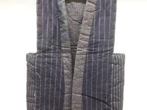 アンティーク　縞木綿ちゃんちゃんこ